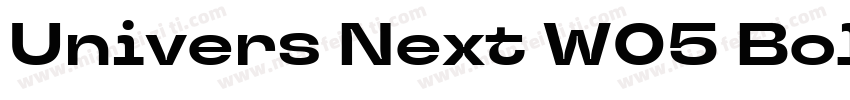 Univers Next W05 Bold字体转换
